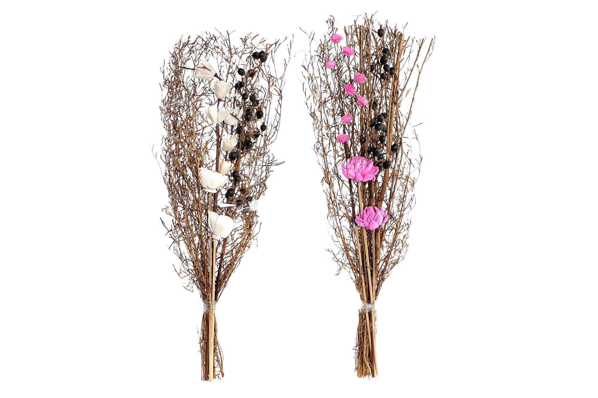 PACK DE 2 RAMO FLOR SECA 30X30X65 2 SURT.