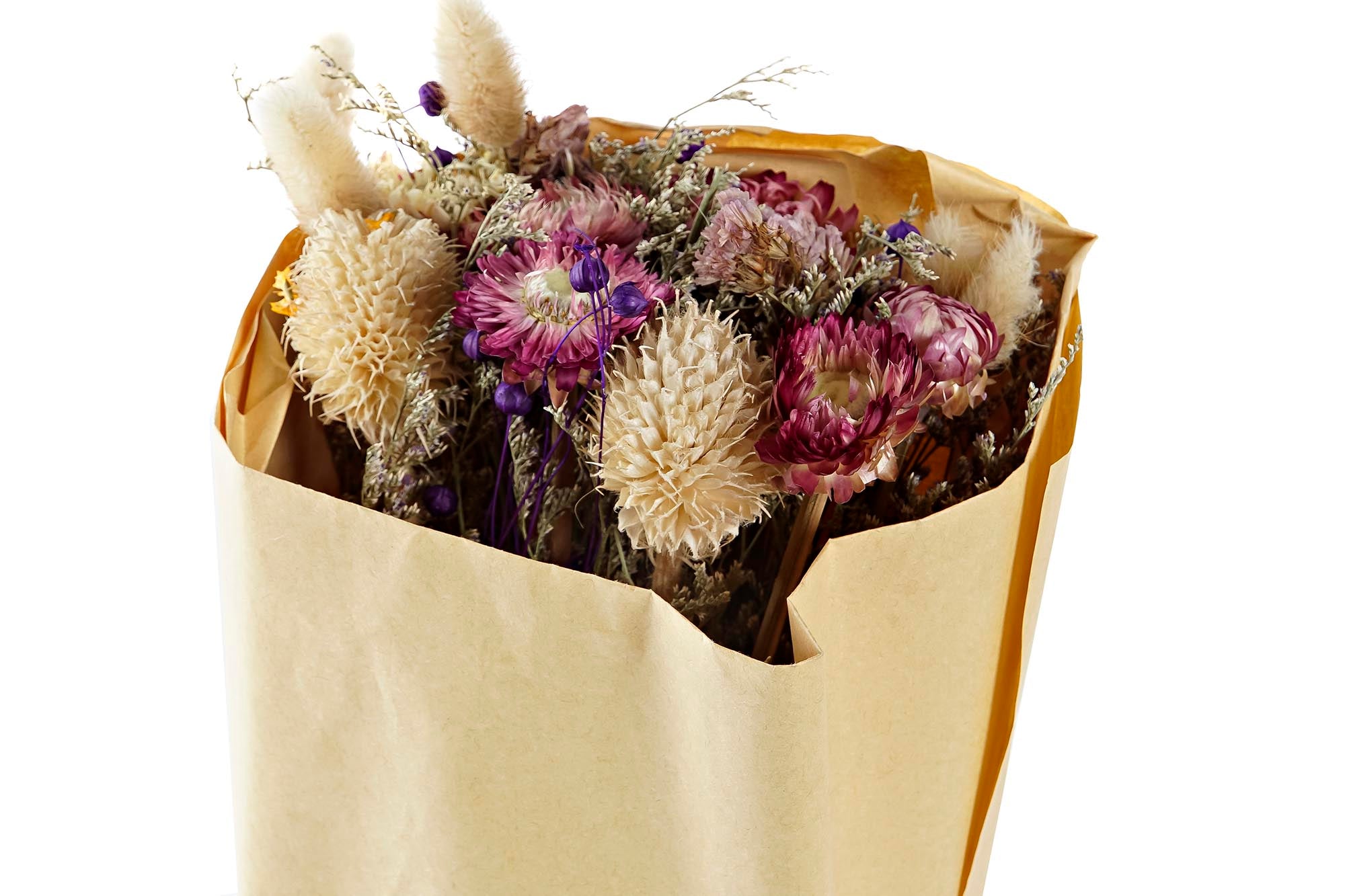 PACK DE 12 RAMO FLOR SECA 20X12X50 60GR 2 SURT.