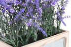 PACK DE 2 PLANTA PLASTICO MADERA 33X15X35 LAVANDA LILA