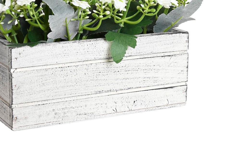 PACK DE 4 PLANTA PE MADERA 24X16X16,5 2 SURT.