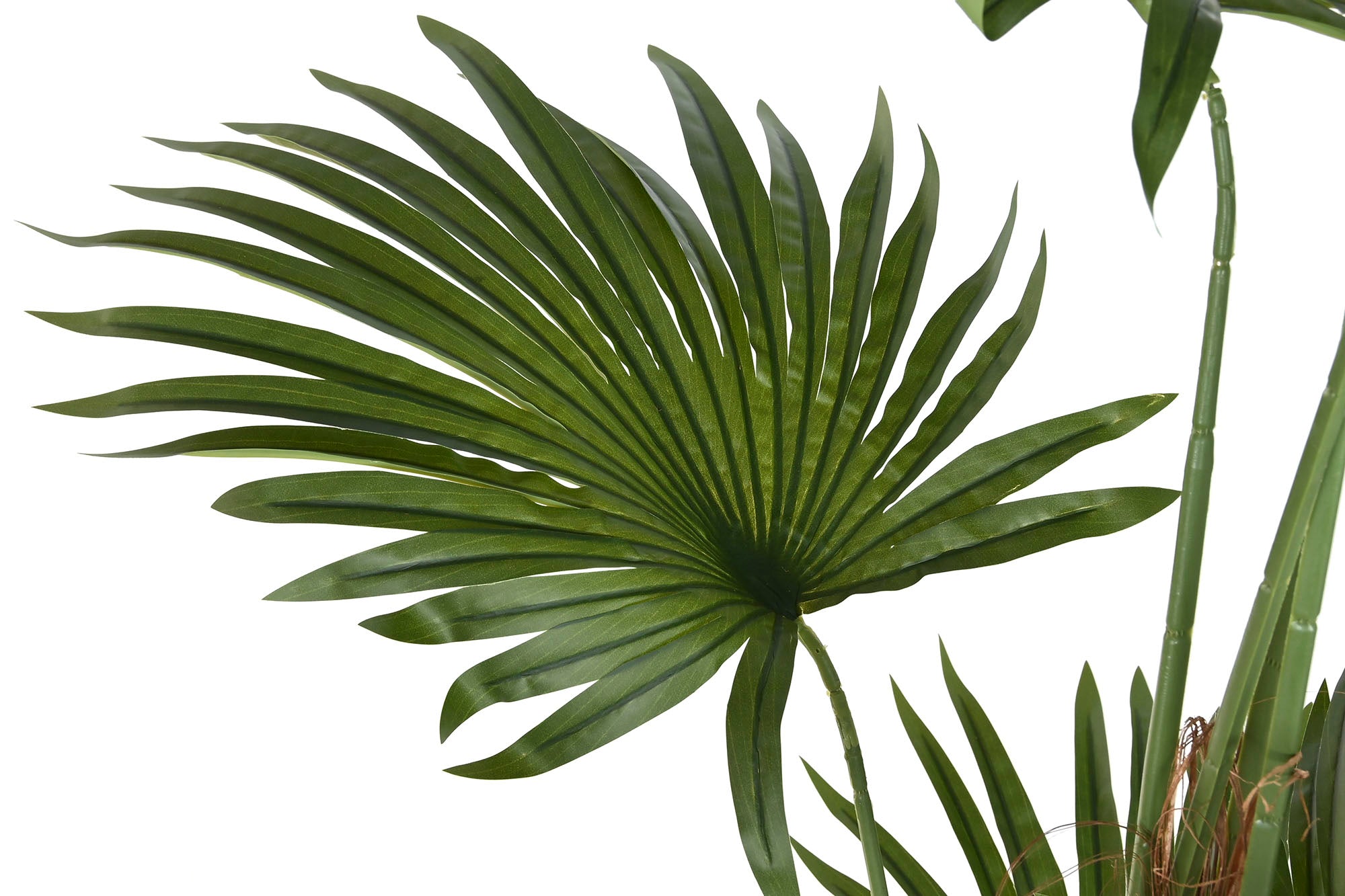 PACK DE 2 PLANTA POLIESTER PP 80X80X180 PALMERA VERDE