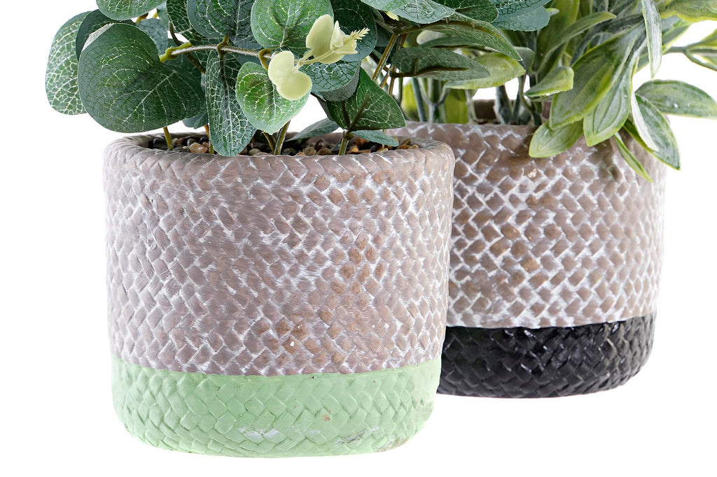 PACK DE 6 PLANTA RESINA PE 12X12X24 2 SURT.