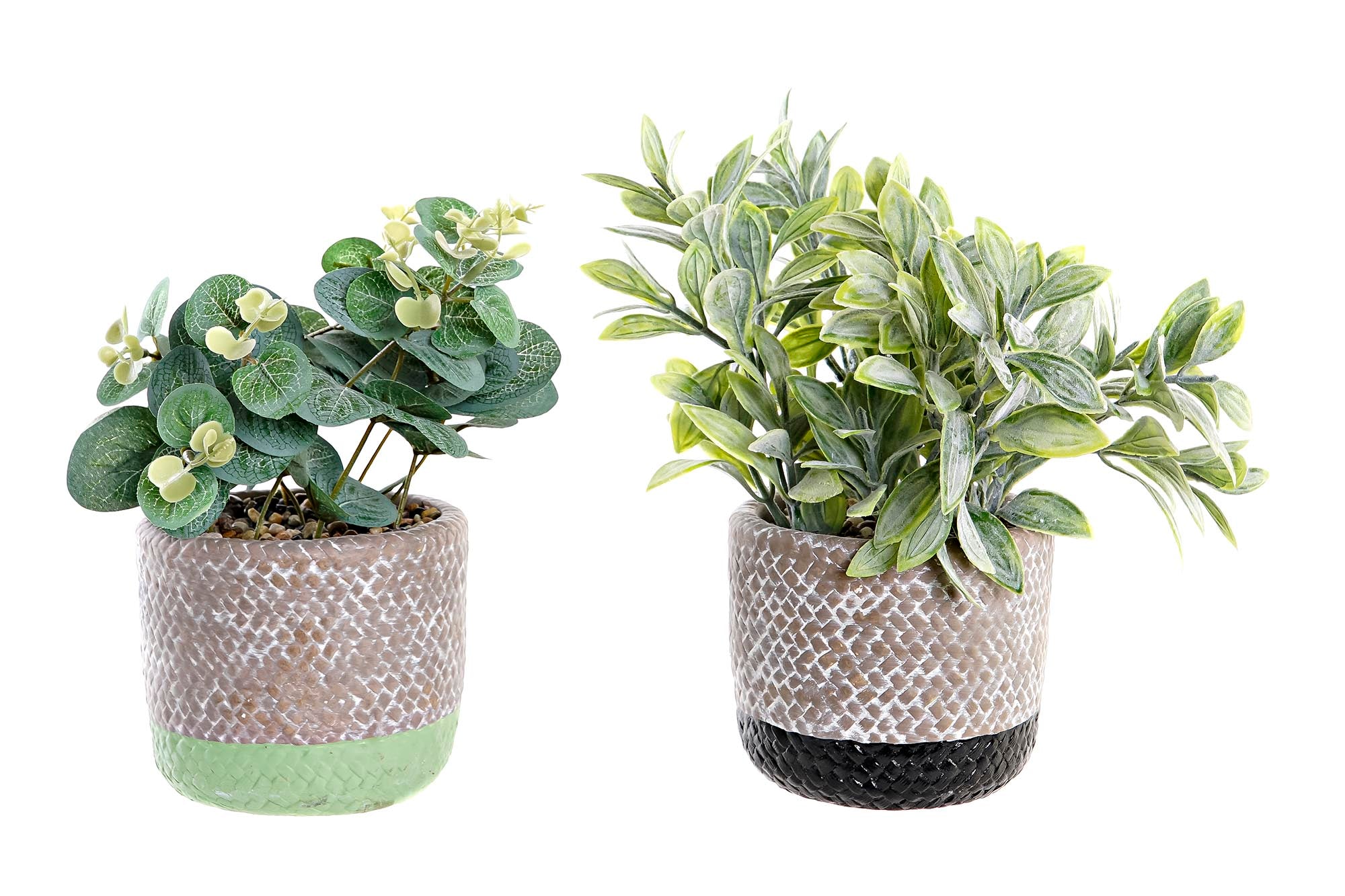 PACK DE 6 PLANTA RESINA PE 12X12X24 2 SURT.