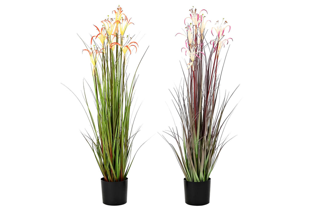 PACK DE 2 PLANTA PVC METAL 25X25X88 LIRIO ARAÑA 2 SURT.