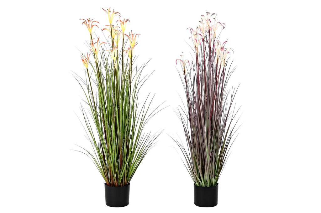 PACK DE 2 PLANTA PVC METAL 35X35X114 LIRIO ARAÑA 2 SURT.