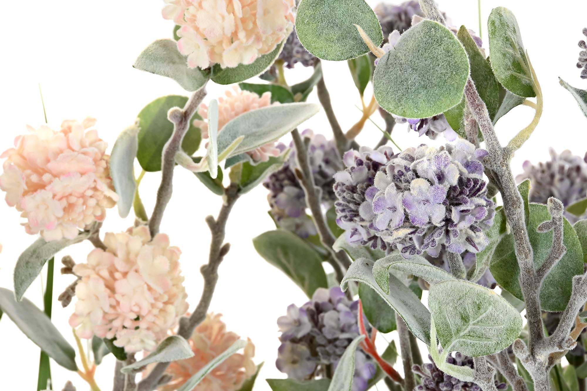 PACK DE 2 PLANTA PVC METAL 30X30X78 HORTENSIA 2 SURT.