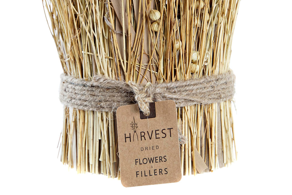 PACK DE 12 BOUQUET FLOR SECA 12X12X31 TISHI LINAZA NATURAL