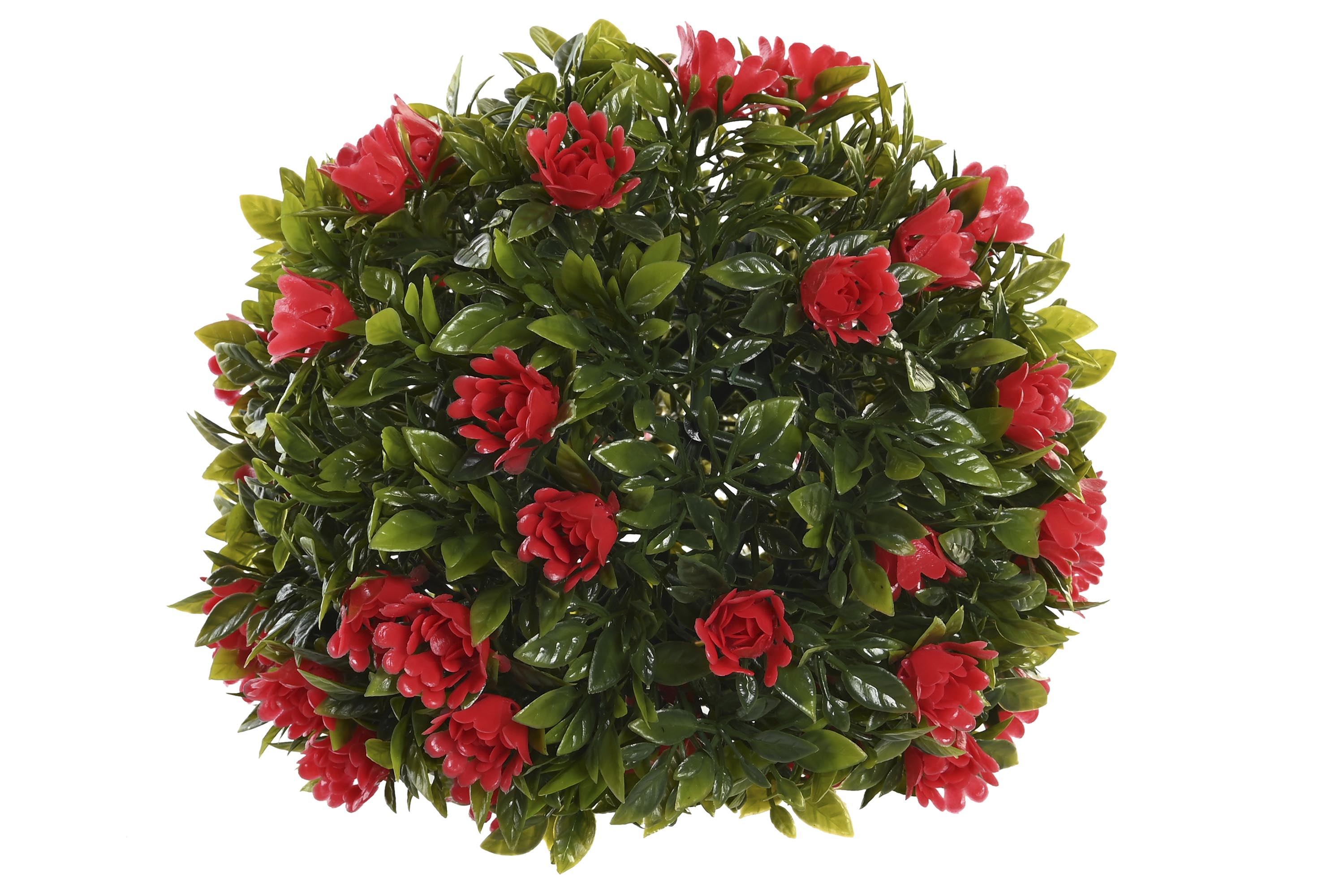 PACK DE 6 BOLA DECORACION PE 20X20X20 UV VERDE