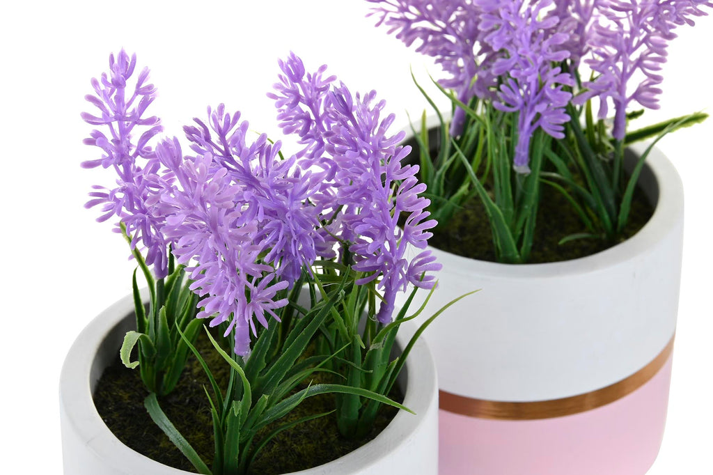 PACK DE 4 PLANTA CERAMICA PE 10,5X10,5X20 LAVANDA 2 SURT.