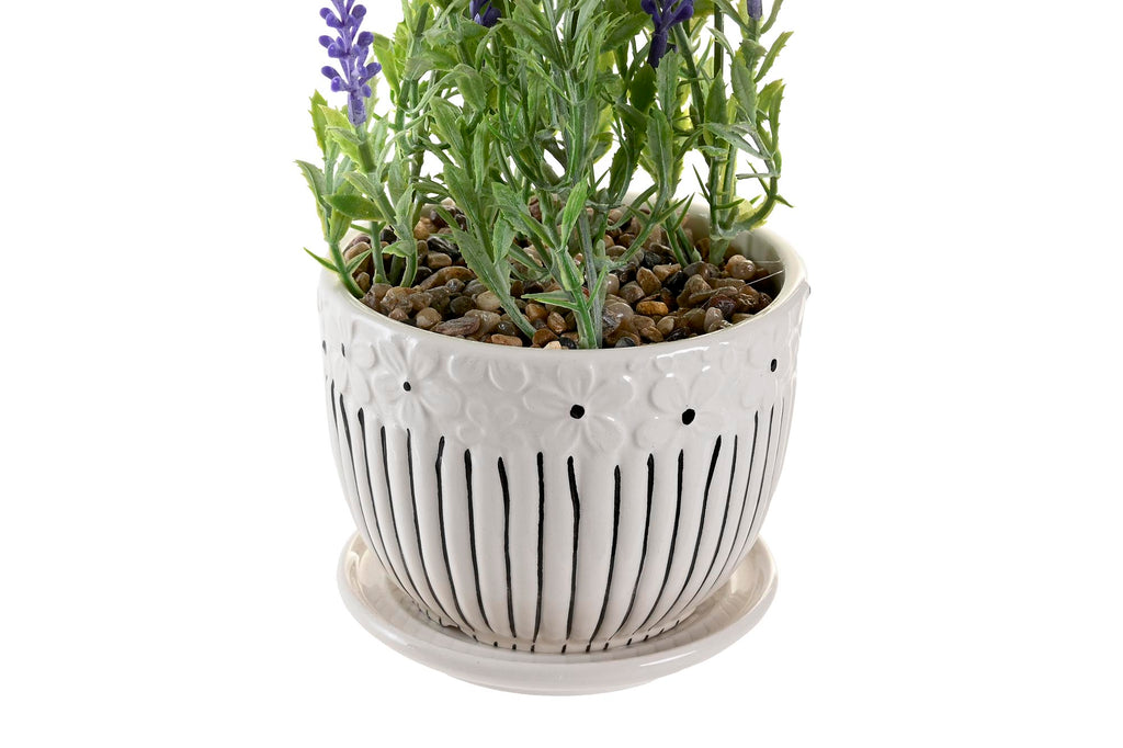 PACK DE 6 PLANTA CERAMICA PE 11X11X28 LAVANDA 2 SURT.