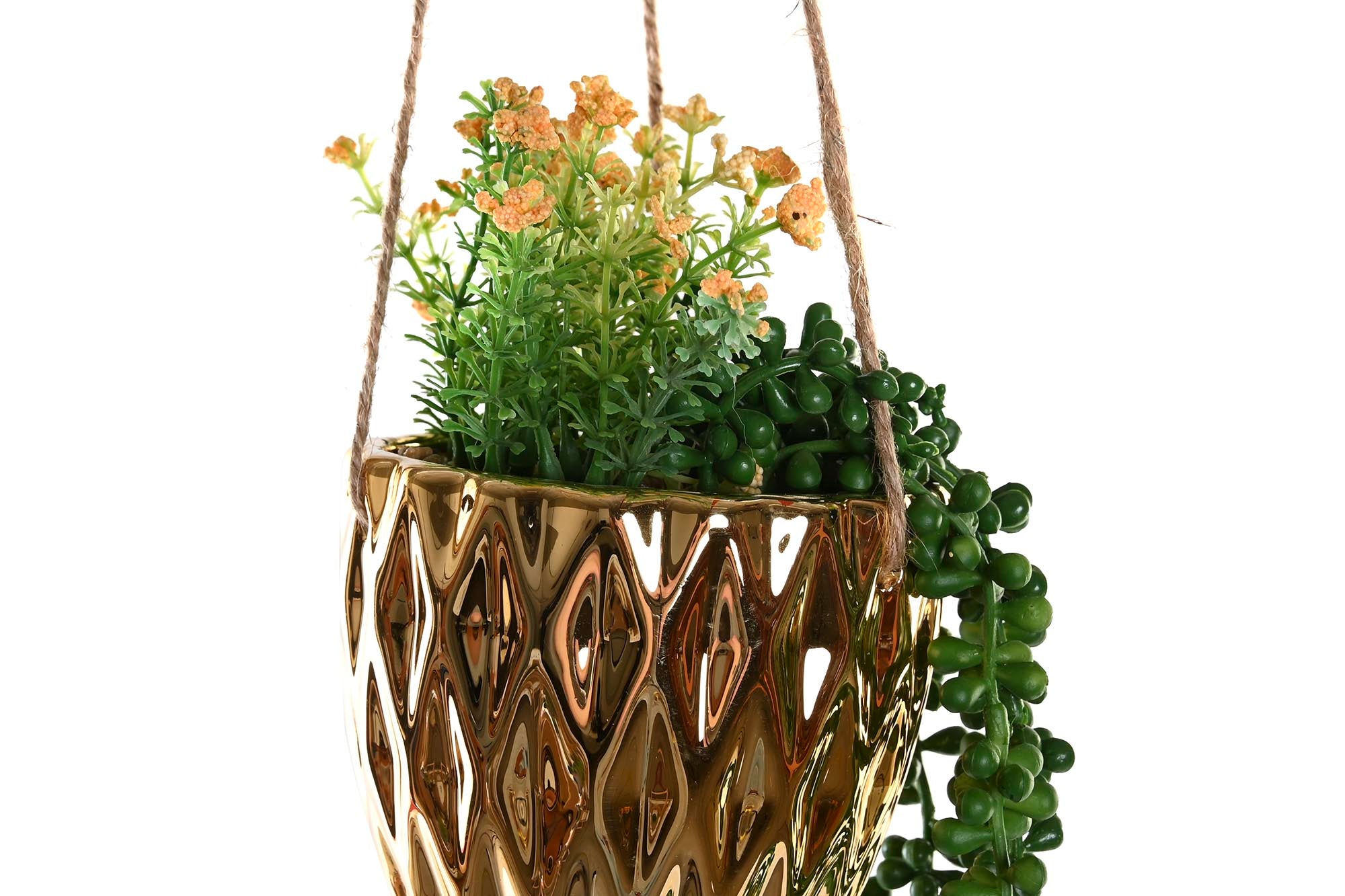 PACK DE 4 PLANTA CERAMICA PE 15X15X70 COLGANTE 2 SURT.