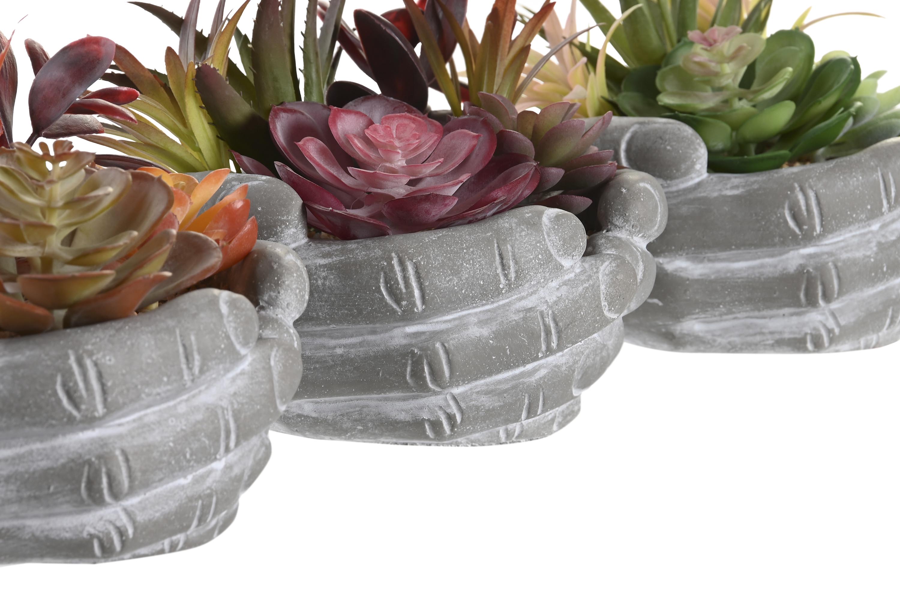 PACK DE 6 PLANTA PP ESPUMA 18X17X16,5 3 SURT.