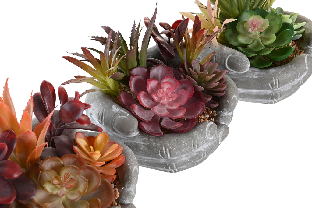 PACK DE 6 PLANTA PP ESPUMA 18X17X16,5 3 SURT.