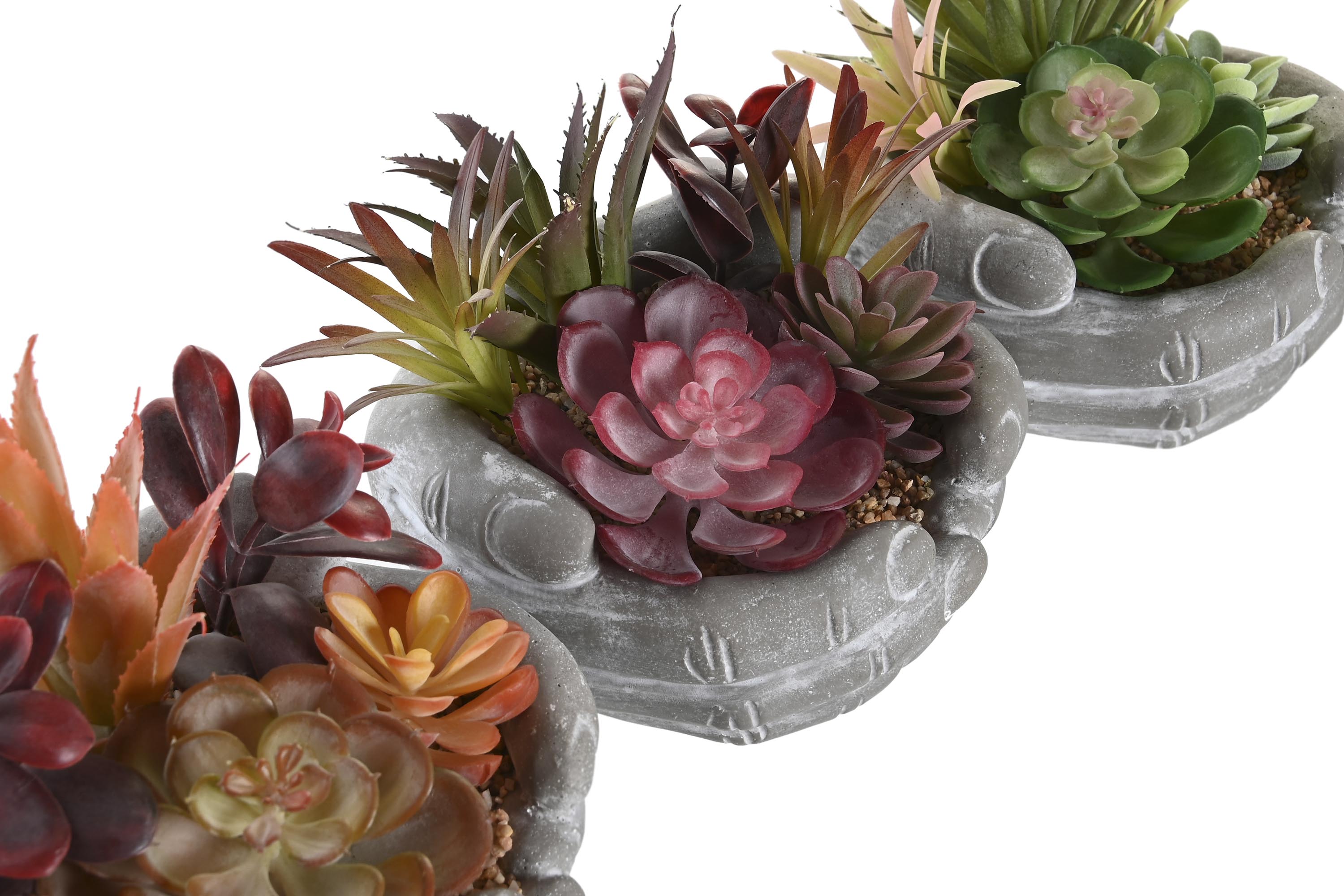 PACK DE 6 PLANTA PP ESPUMA 18X17X16,5 3 SURT.