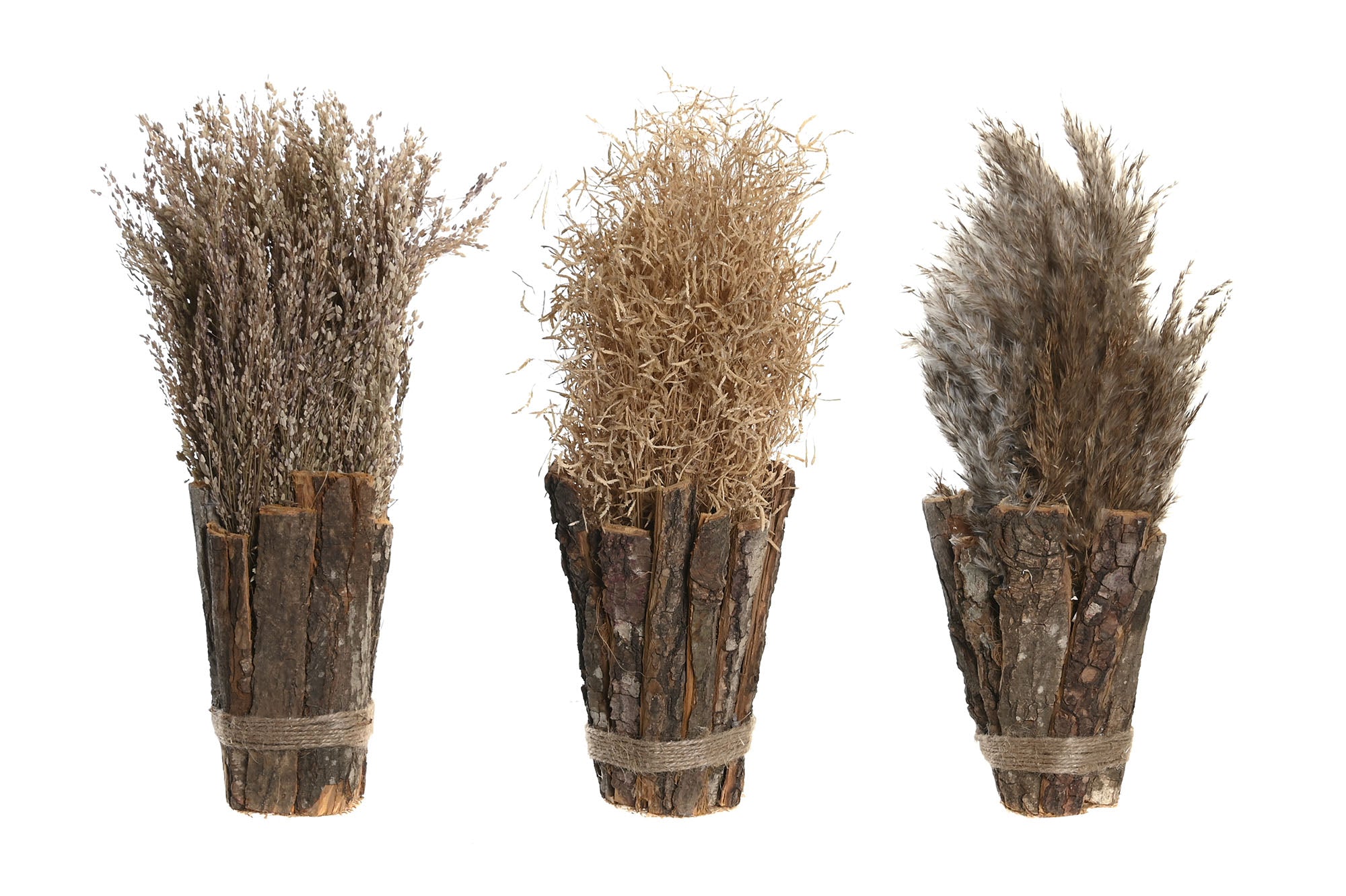 PACK DE 12 PLANTA FLOR SECA 18X18X40 RAMO 3 SURT.