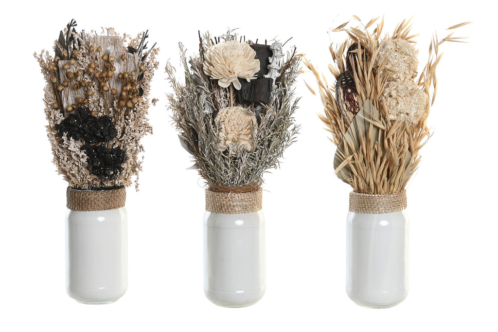 PACK DE 12 PLANTA FLOR SECA CRISTAL 7X7X30 3 SURT.