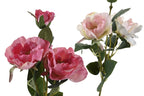 PACK DE 24 FLOR POLIESTER PE 20X20X51 ROSA 4 SURT.