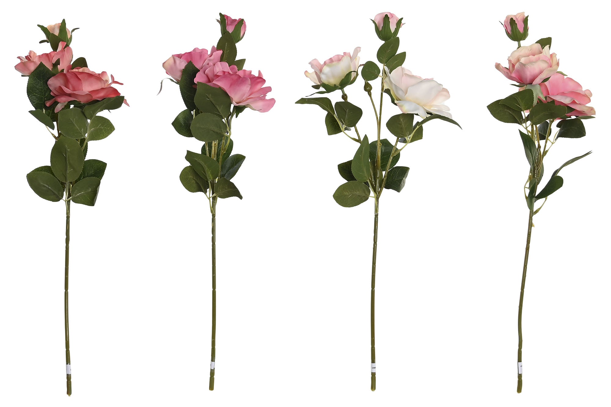PACK DE 24 FLOR POLIESTER PE 20X20X51 ROSA 4 SURT.