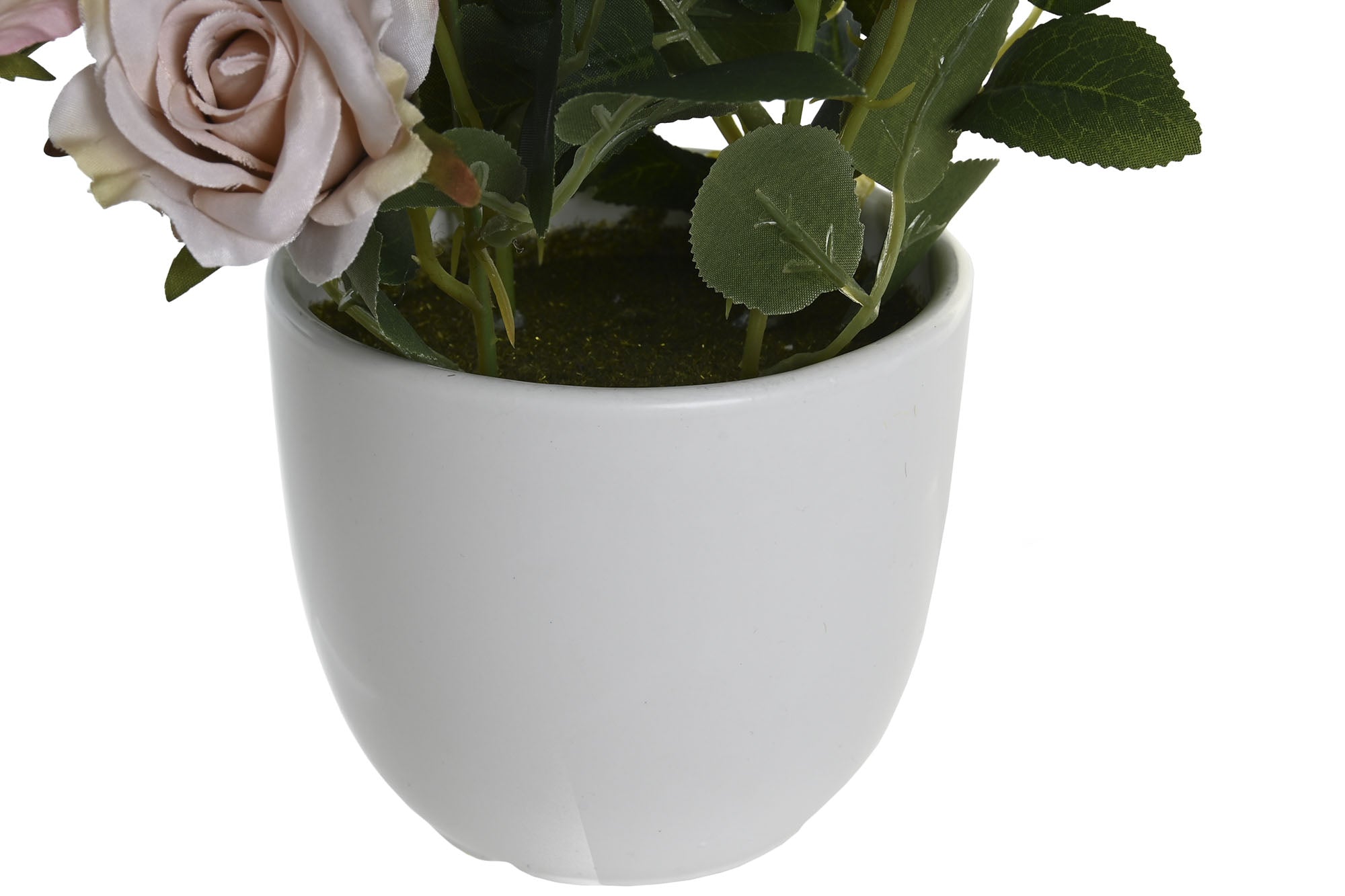 PACK DE 12 PLANTA POLIESTER PE 10,5X10,5X25 ROSAS 2 SURT.