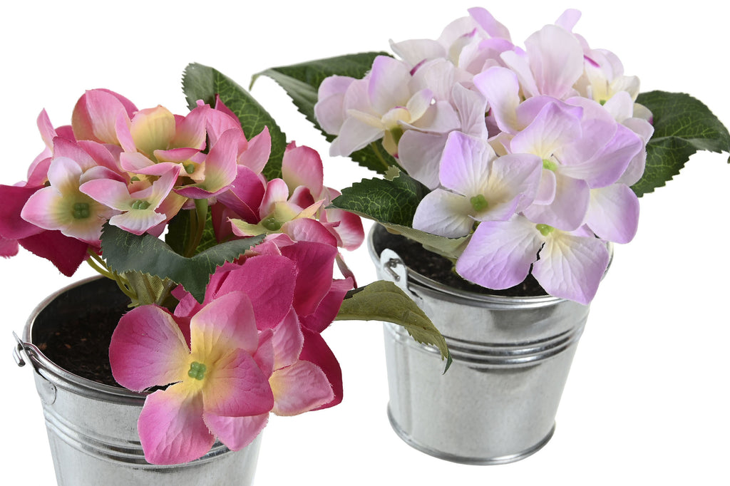 PACK DE 12 PLANTA POLIESTER PE 8X8X14 HORTENSIA 2 SURT.