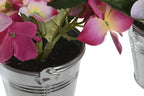 PACK DE 12 PLANTA POLIESTER PE 8X8X14 HORTENSIA 2 SURT.