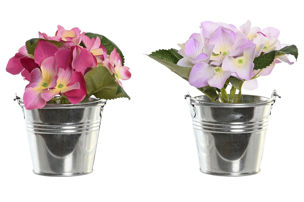 PACK DE 12 PLANTA POLIESTER PE 8X8X14 HORTENSIA 2 SURT.