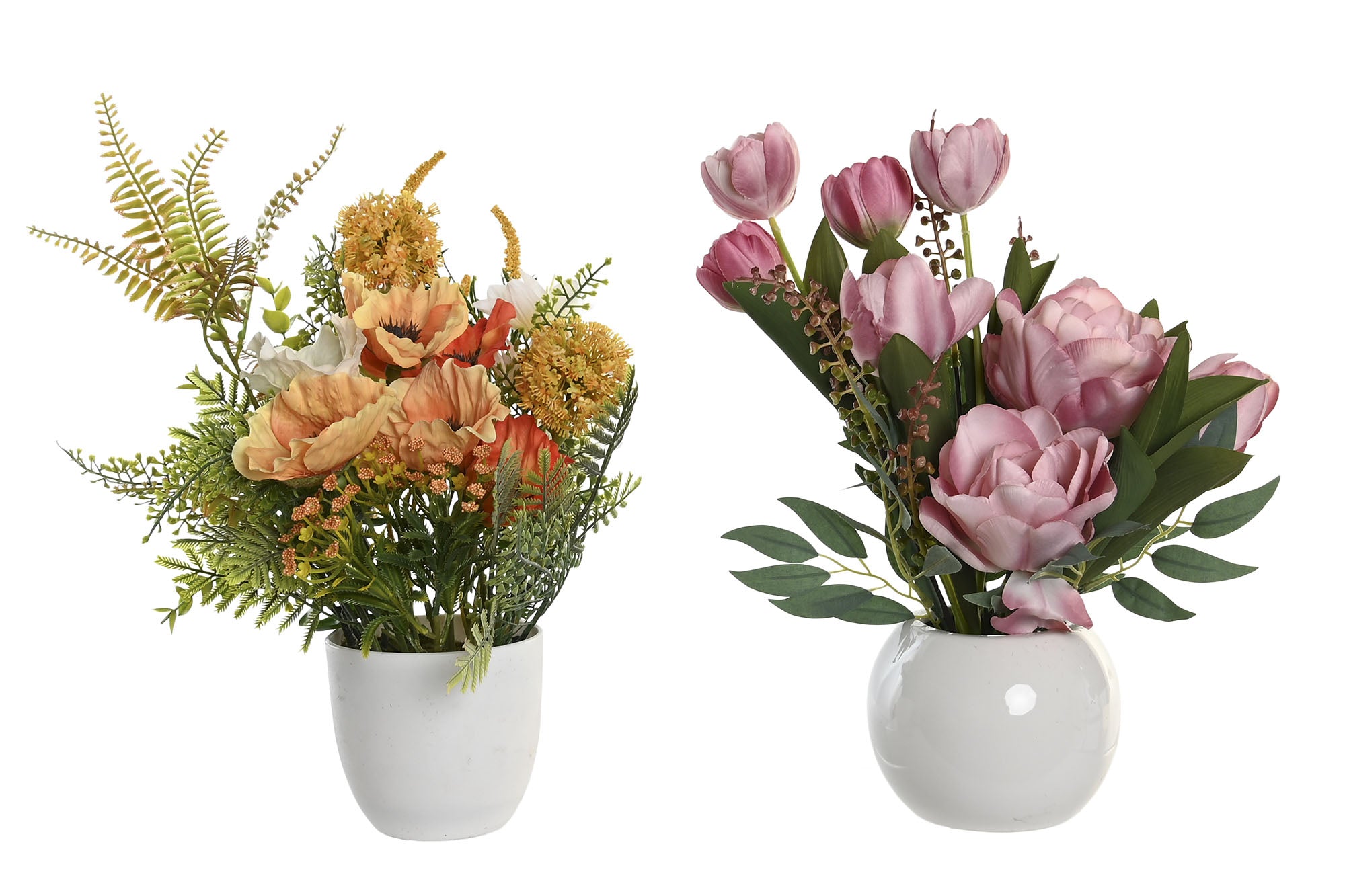 PACK DE 12 PLANTA POLIESTER PE 15X15X31 2 SURT.