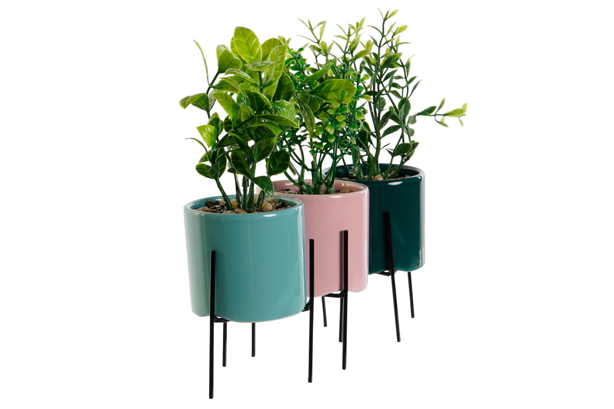PACK DE 6 PLANTA GRES PE 7X7X22 3 SURT.