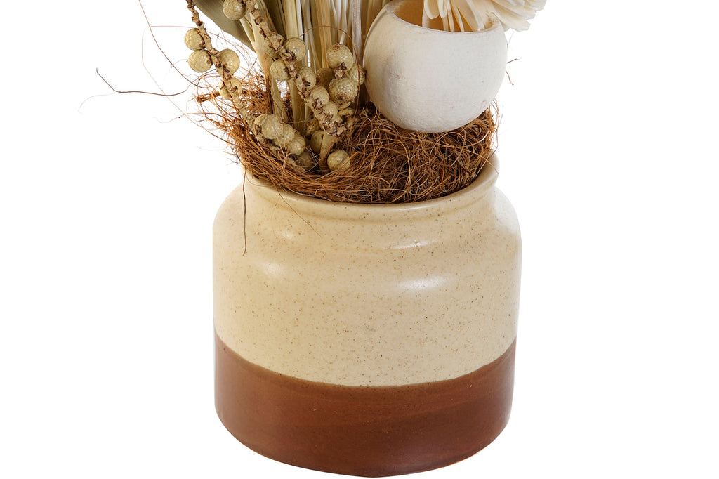 PACK DE 9 PLANTA CERAMICA FLOR SECA 25X14X35 3 SURT.