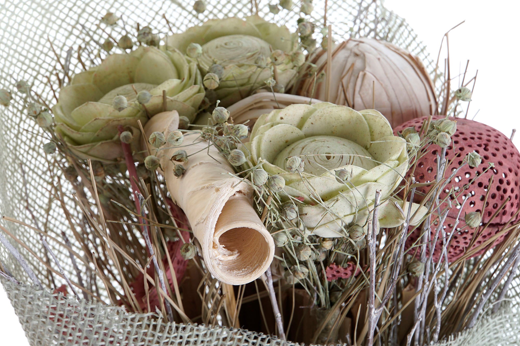 PACK DE 9 RAMO FLOR SECA 20X20X65 3 SURT.