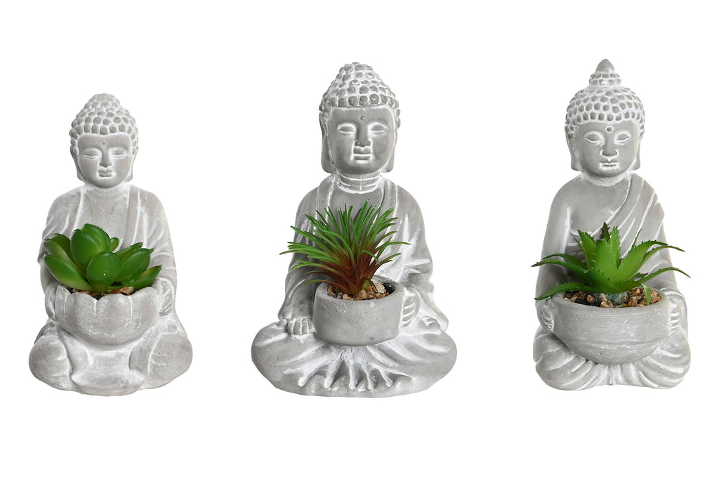 PACK DE 3 PLANTA CEMENTO PE 10,5X8X16 BUDA 3 SURT.