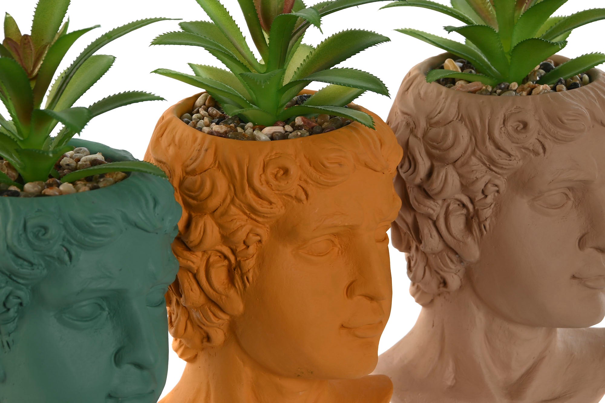 PACK DE 12 PLANTA PE CEMENTO 10,5X10,5X18,5 HOMBRE 3 SURT.