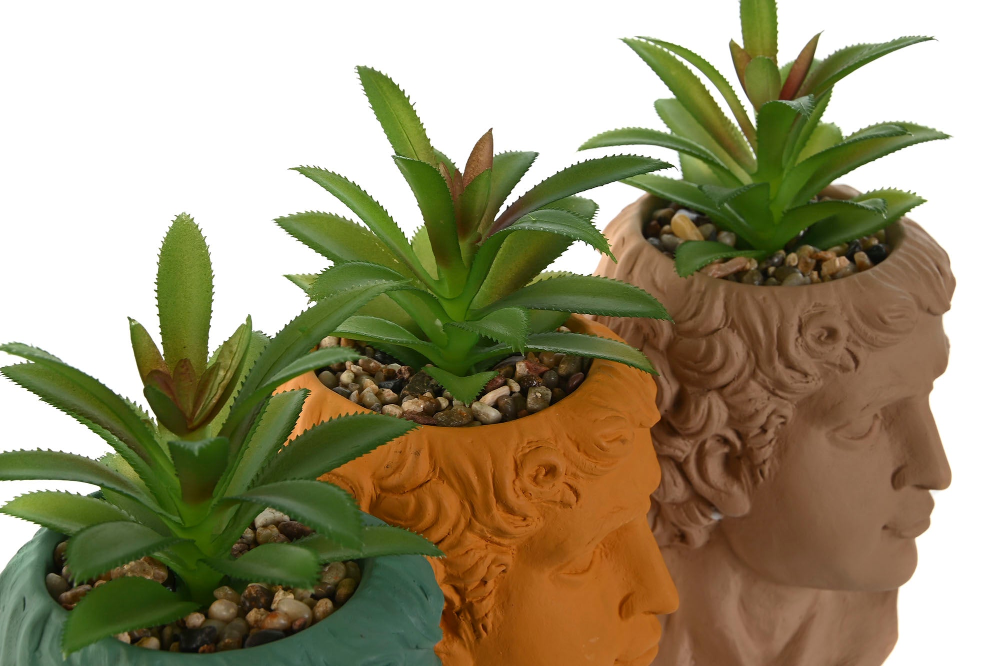 PACK DE 12 PLANTA PE CEMENTO 10,5X10,5X18,5 HOMBRE 3 SURT.