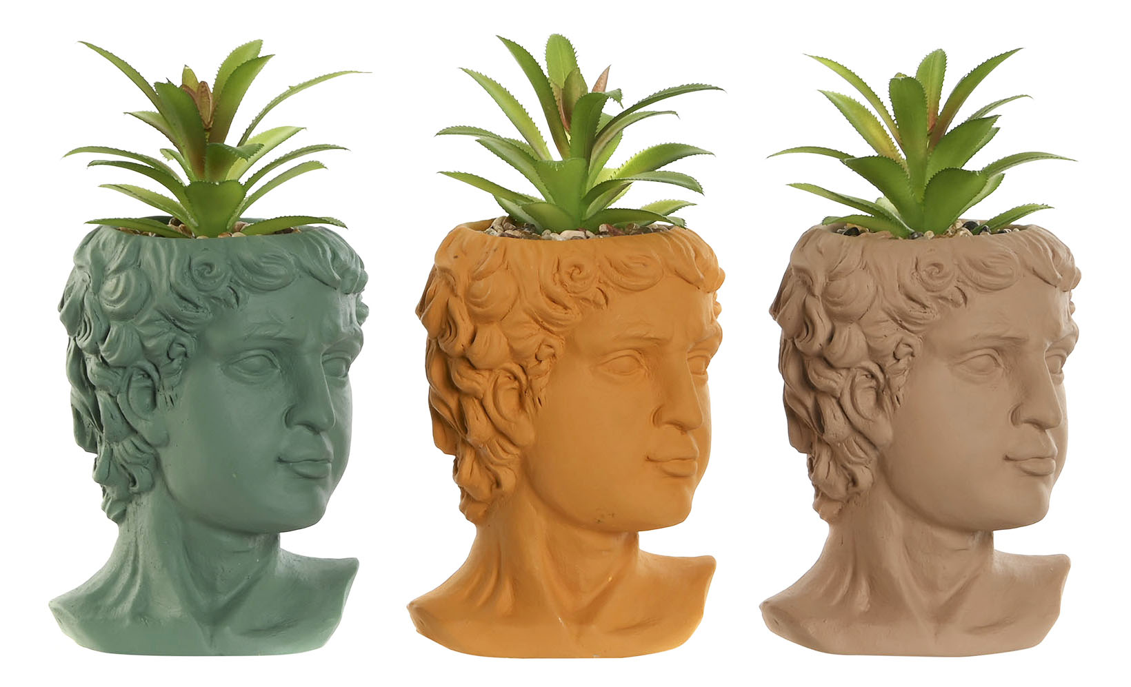 PACK DE 12 PLANTA PE CEMENTO 10,5X10,5X18,5 HOMBRE 3 SURT.