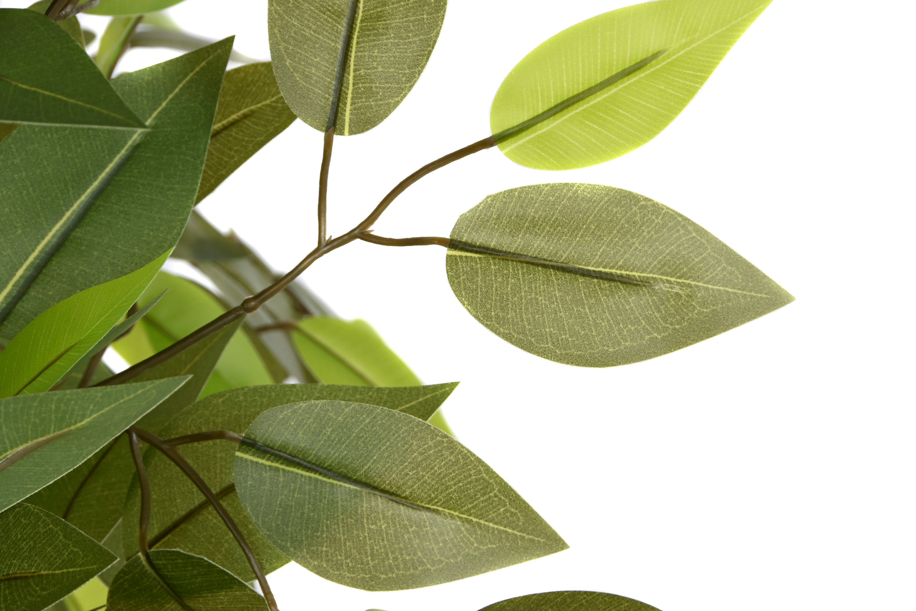 PACK DE 2 ARBOL POLIESTER MADERA 80X80X150 FICUS VERDE