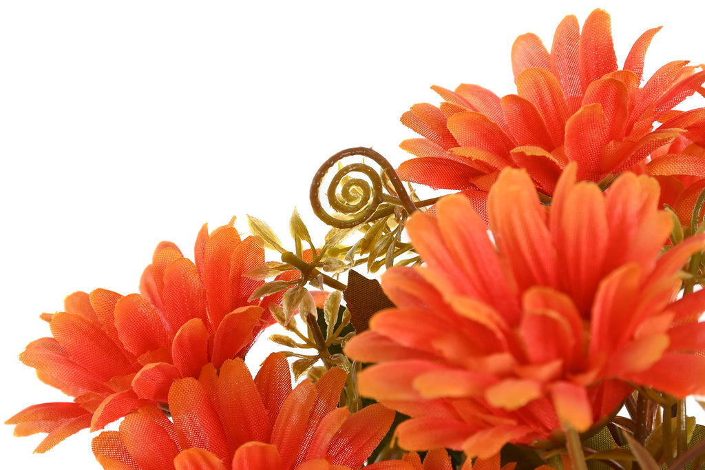 PACK DE 12 RAMA POLIESTER PE 16X16X35 GERBERA 4 SURT.