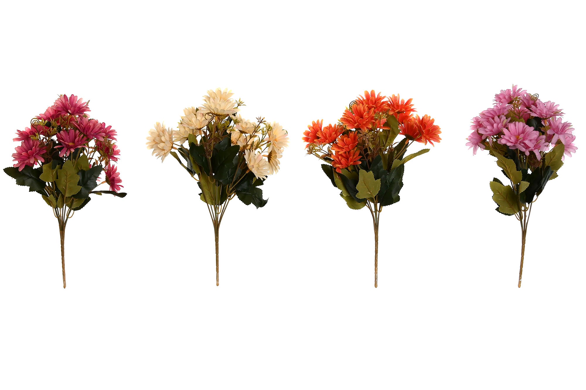 PACK DE 12 RAMA POLIESTER PE 16X16X35 GERBERA 4 SURT.