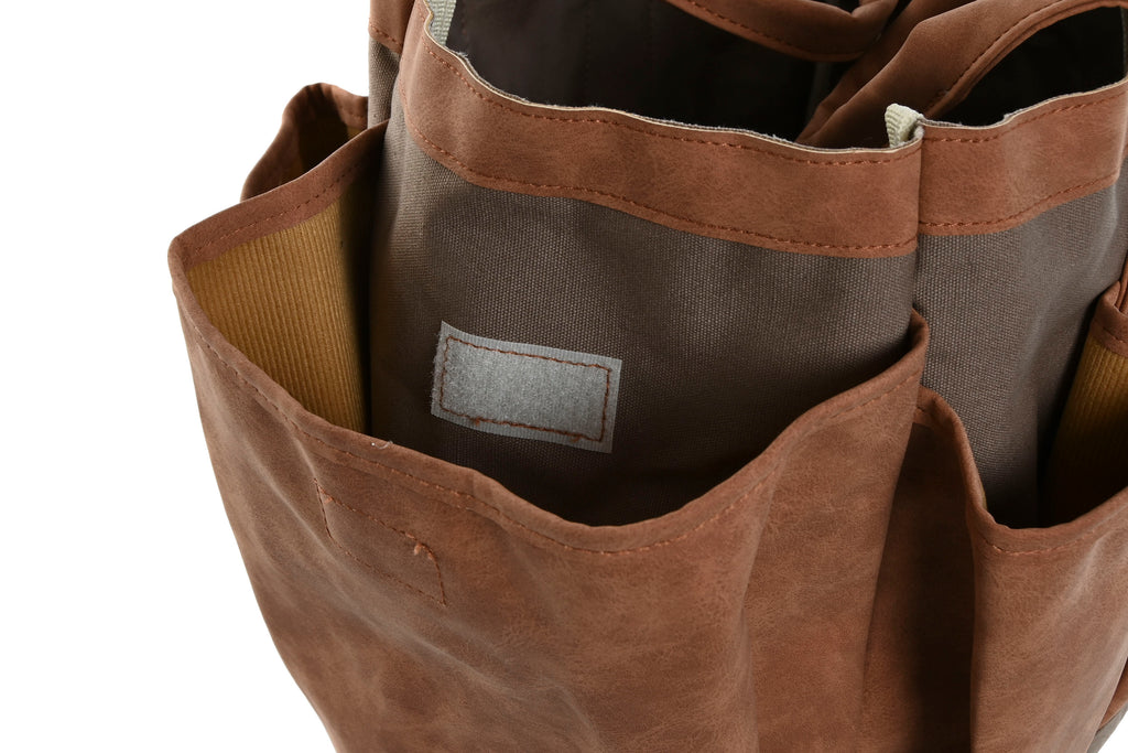 BOLSO ALGODON CANVAS 47X18X27 HERRAMIENTAS VERDE