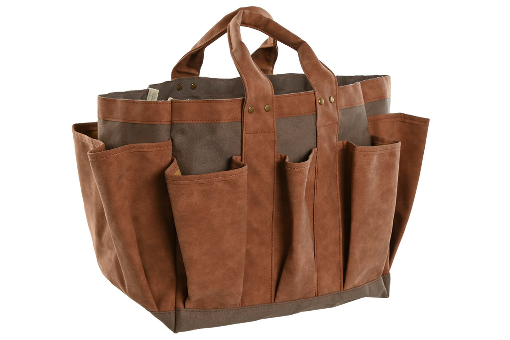 BOLSO ALGODON CANVAS 47X18X27 HERRAMIENTAS VERDE