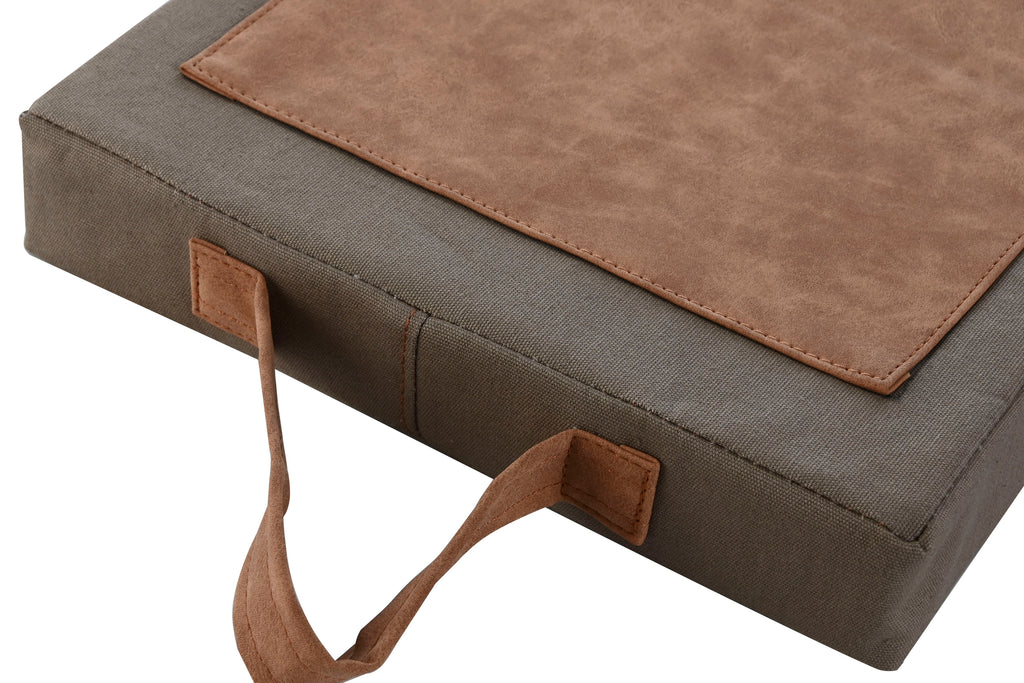 COJIN SUELO ALGODON CANVAS 40X25X4 VERDE - Imagen 2