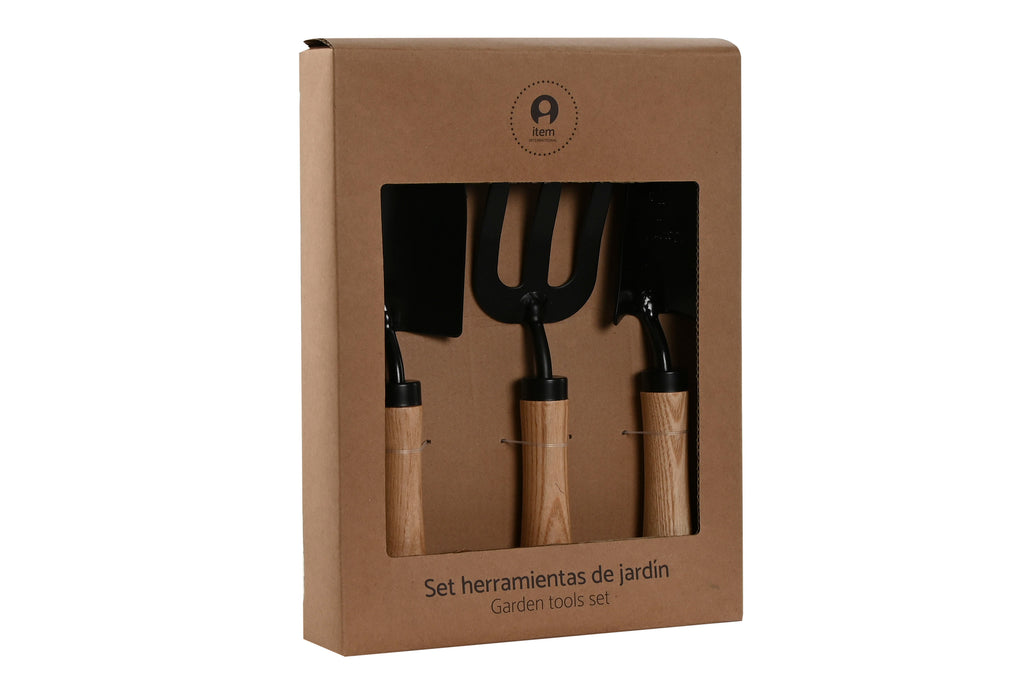 UTENSILIOS SET 3 ACERO CARTON 10X10X35 MARRON - Imagen 2