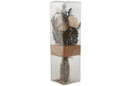 PACK DE 3 PLANTA FLOR SECA CRISTAL 11X11X40 3 SURT.