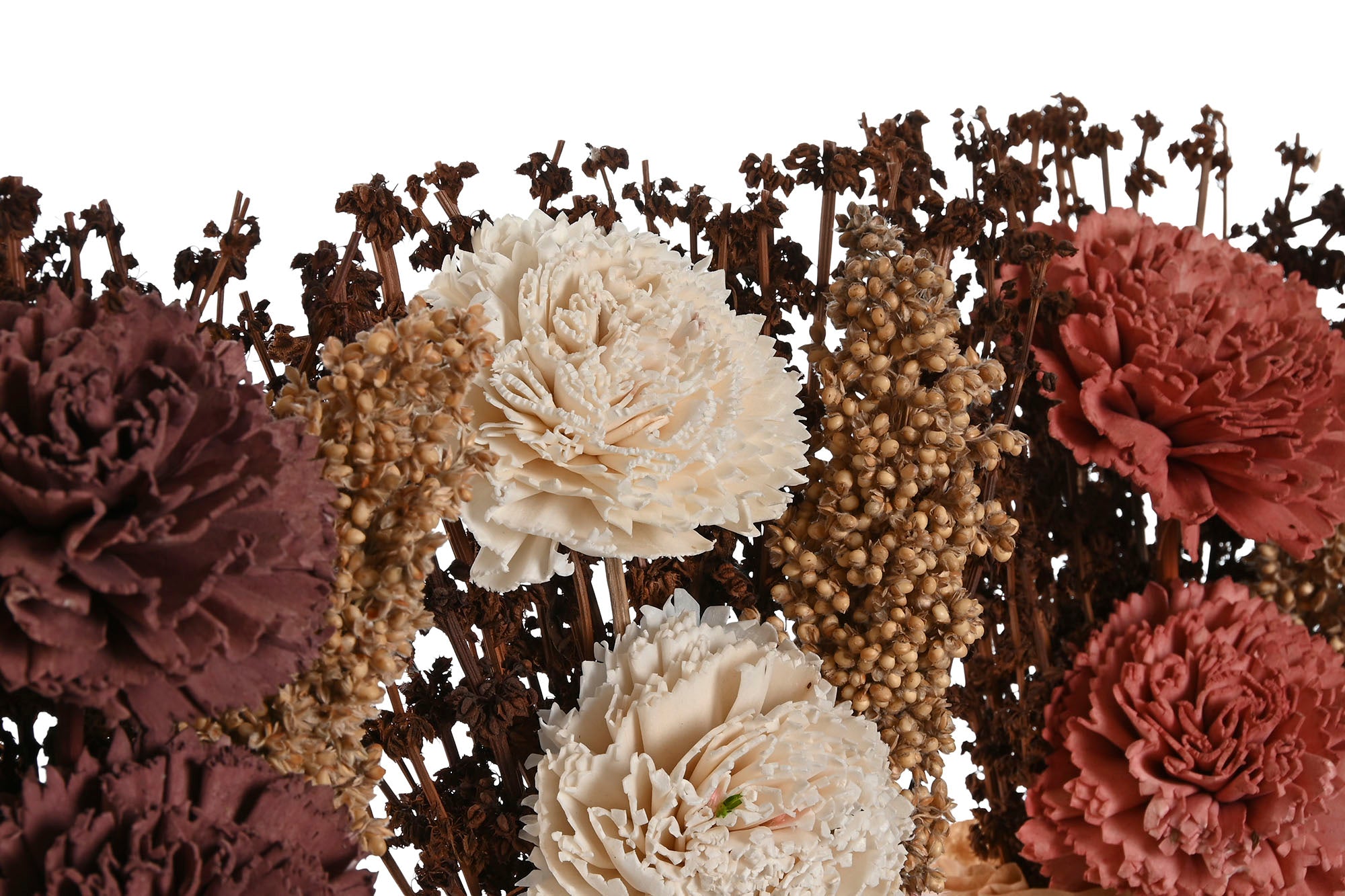 PACK DE 12 PLANTA FLOR SECA PAPEL 15X8X25 3 SURT.