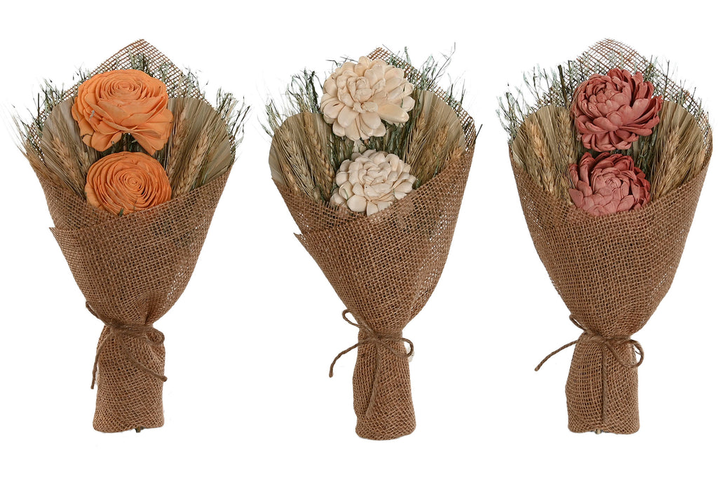 RAMO FLOR SECA YUTE 20X8X35 3 SURT. - Imagen 1