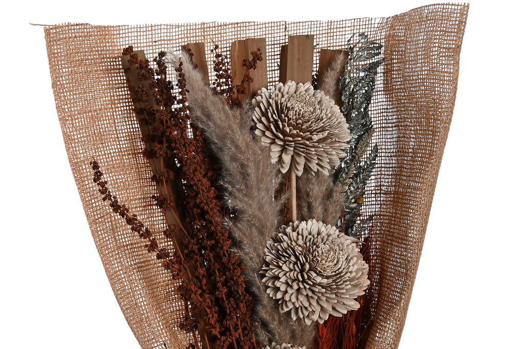 PACK DE 12 RAMO FLOR SECA YUTE 30X10X60 3 SURT.