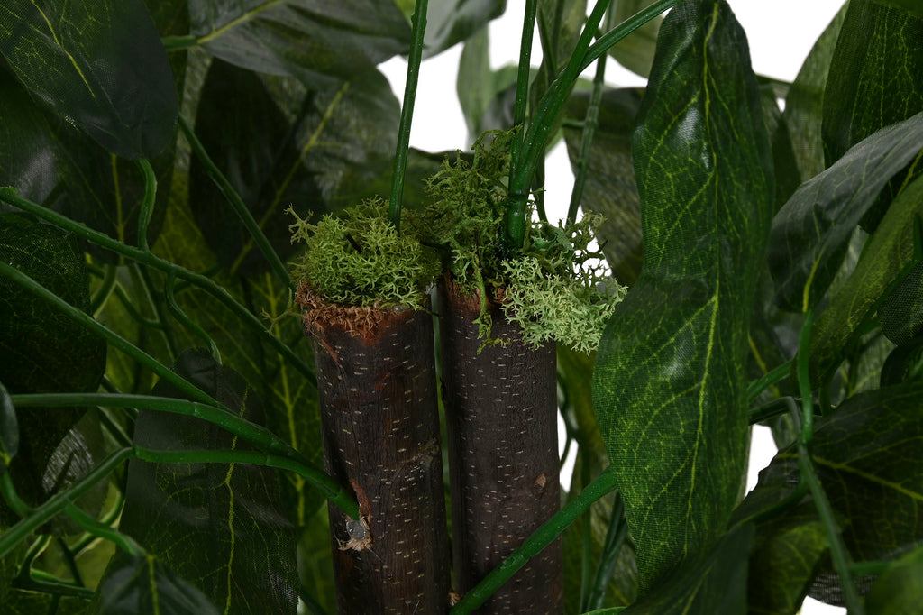 PACK DE 2 ARBOL POLIESTER MADERA 80X80X150 MANGO VERDE