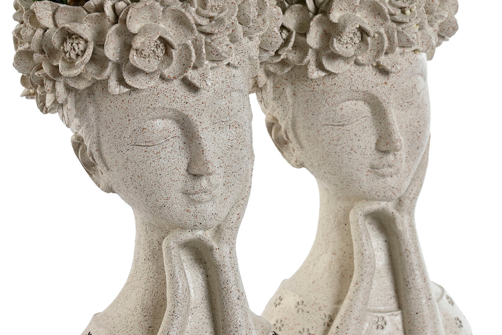 PACK DE 4 PLANTA RESINA PE 17X18X35 2 SURT.