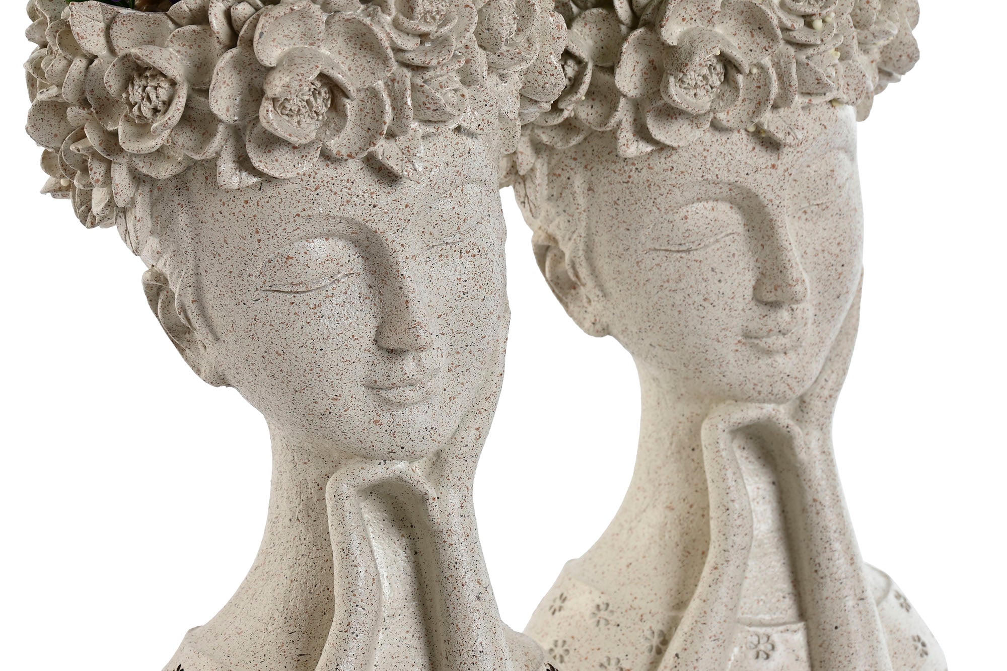 PACK DE 4 PLANTA RESINA PE 17X18X35 2 SURT.