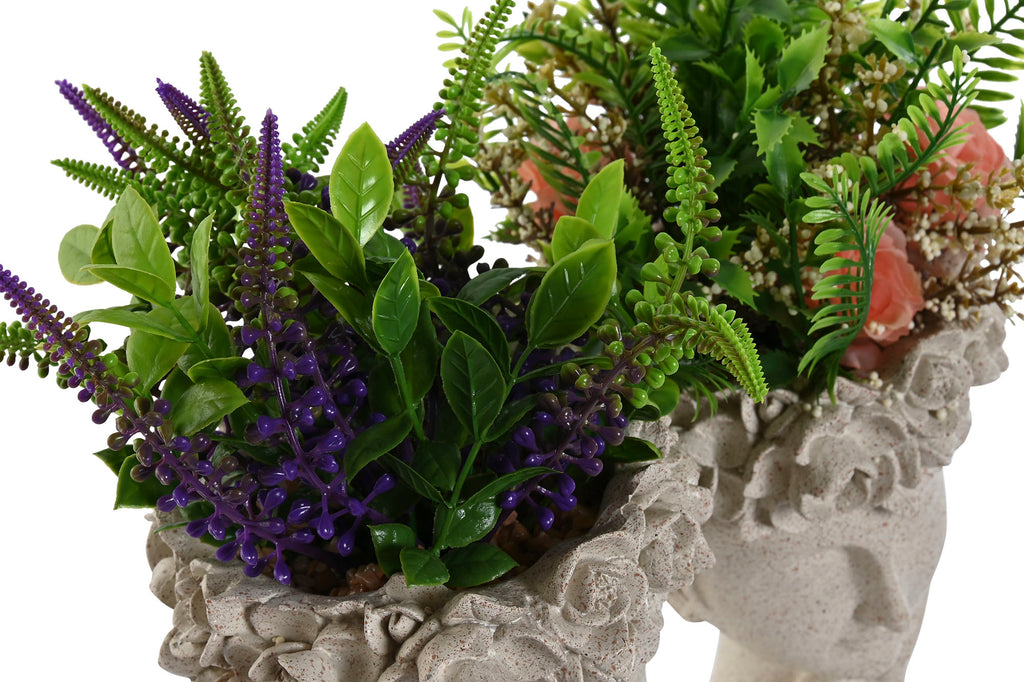 PACK DE 4 PLANTA RESINA PE 17X18X35 2 SURT.