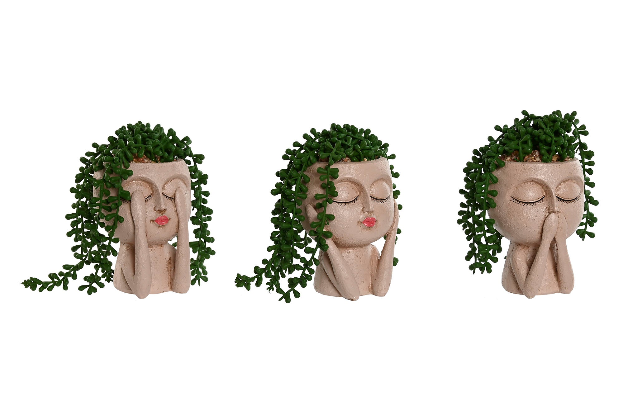 PLANTA RESINA PE 14,5X13X18 3 SURT. - Imagen 1